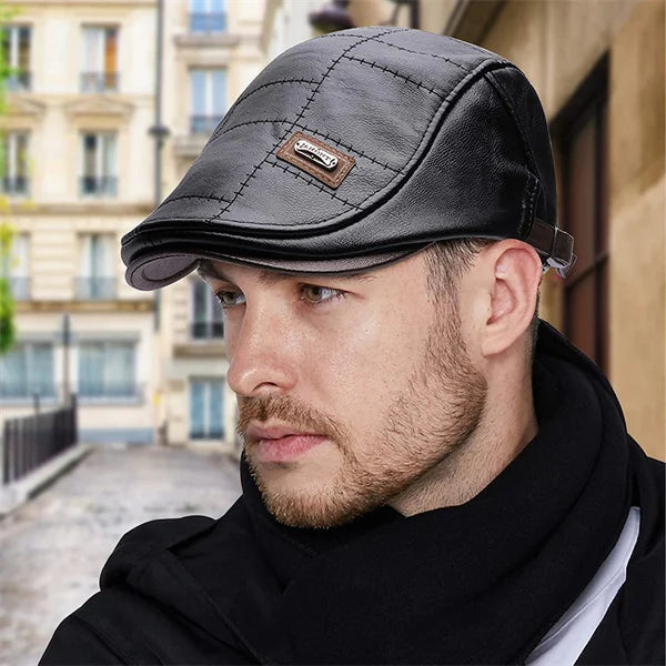 2025 High Quality Trendy Leather Beret
