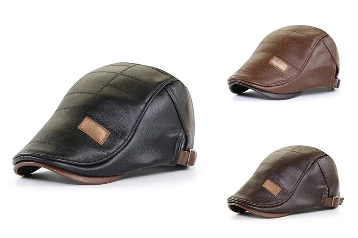 2025 High Quality Trendy Leather Beret