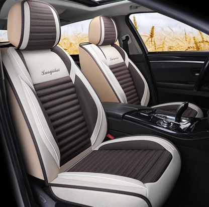 GFOUK® Universal Car Seat Cover, Breathable and Waterproof Faux Leather Automotive Seat Covers for Cars SUV Sedan