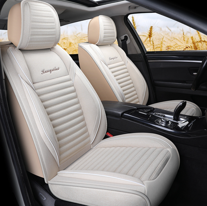 GFOUK® Universal Car Seat Cover, Breathable and Waterproof Faux Leather Automotive Seat Covers for Cars SUV Sedan