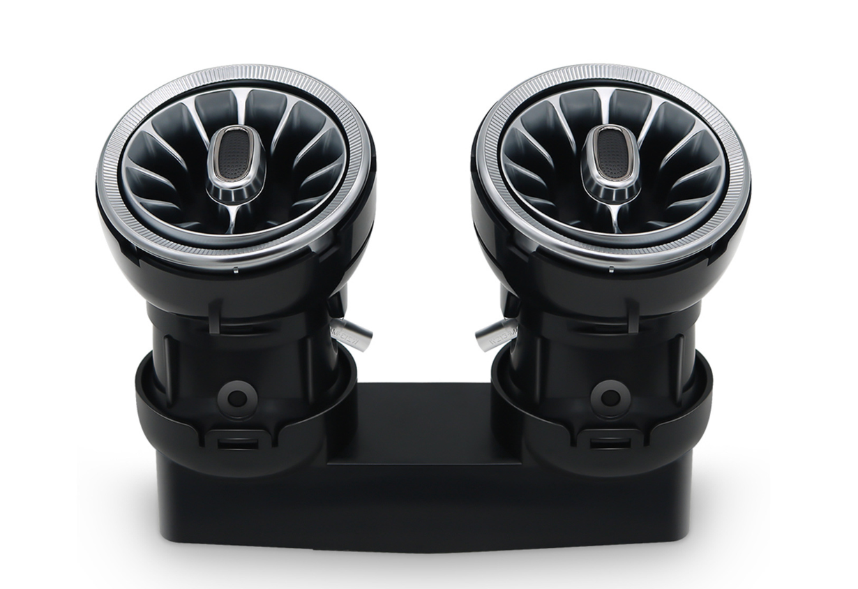 GFOUK® Turbine Air Vent,Interior Ambient Light 64 Color for Mercedes Benz C Class W205 (7PCS)