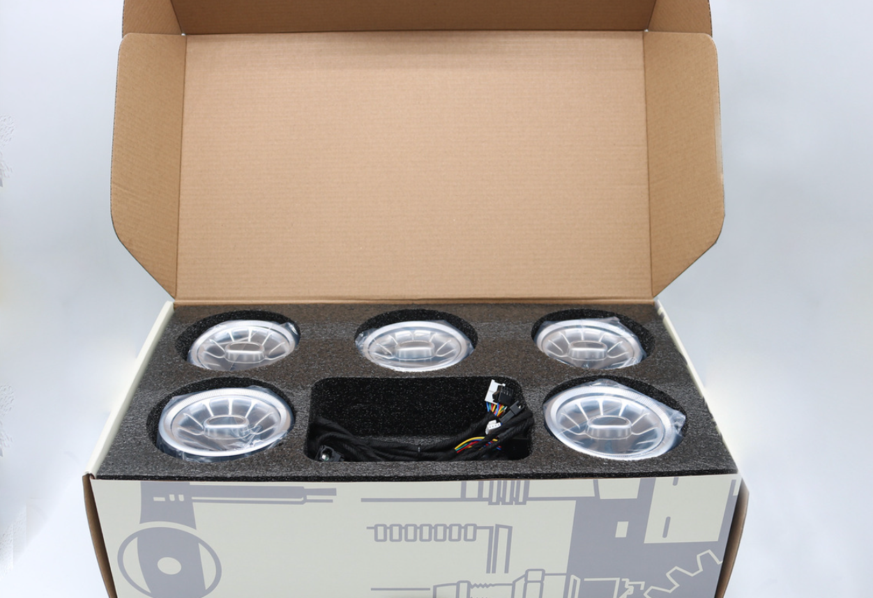 GFOUK® Turbine Air Vent,Interior Ambient Light 64 Color for Mercedes Benz C Class W205 (7PCS)