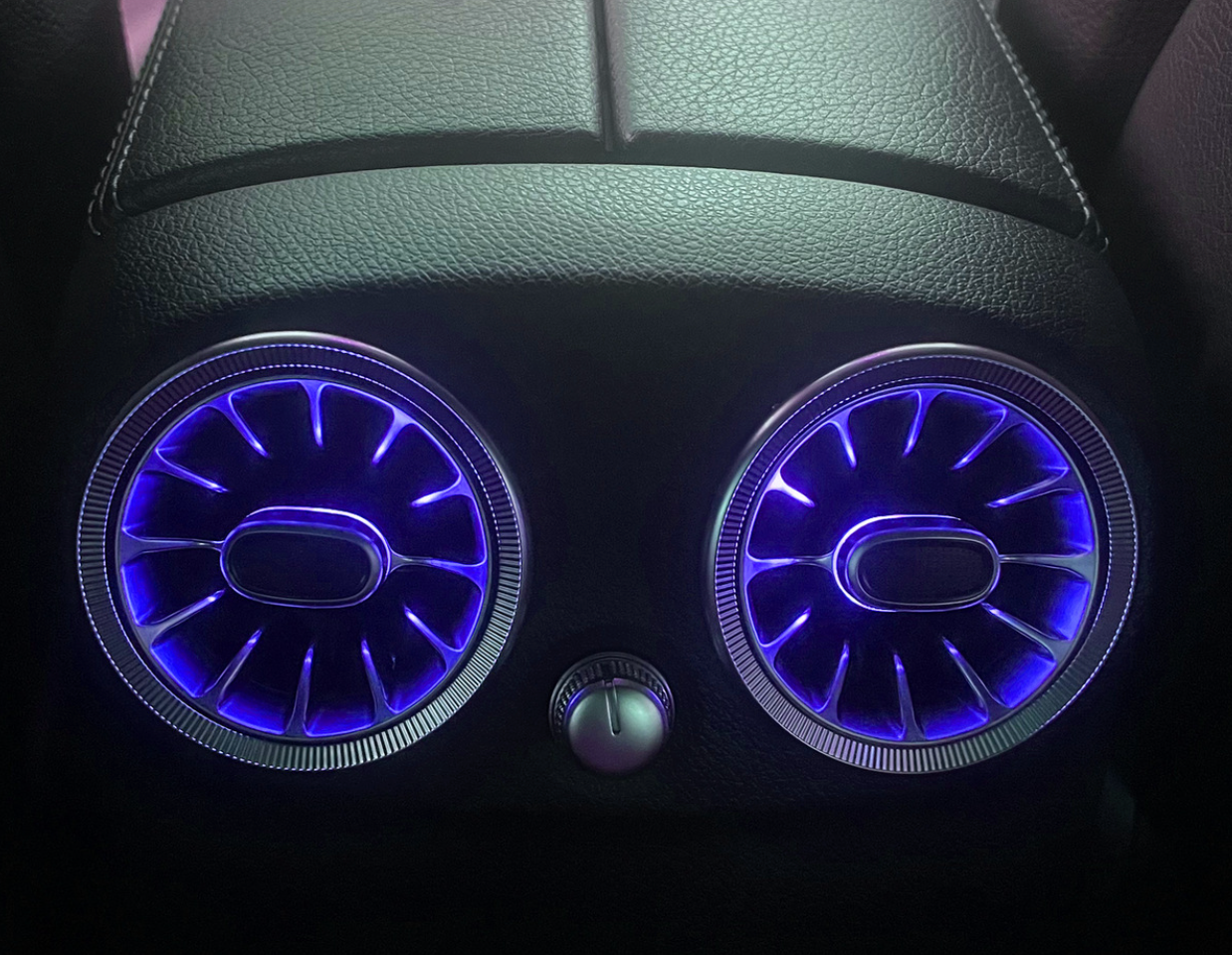 GFOUK® Turbine Air Vent,Interior Ambient Light 64 Color for Mercedes Benz C Class W205 (7PCS)