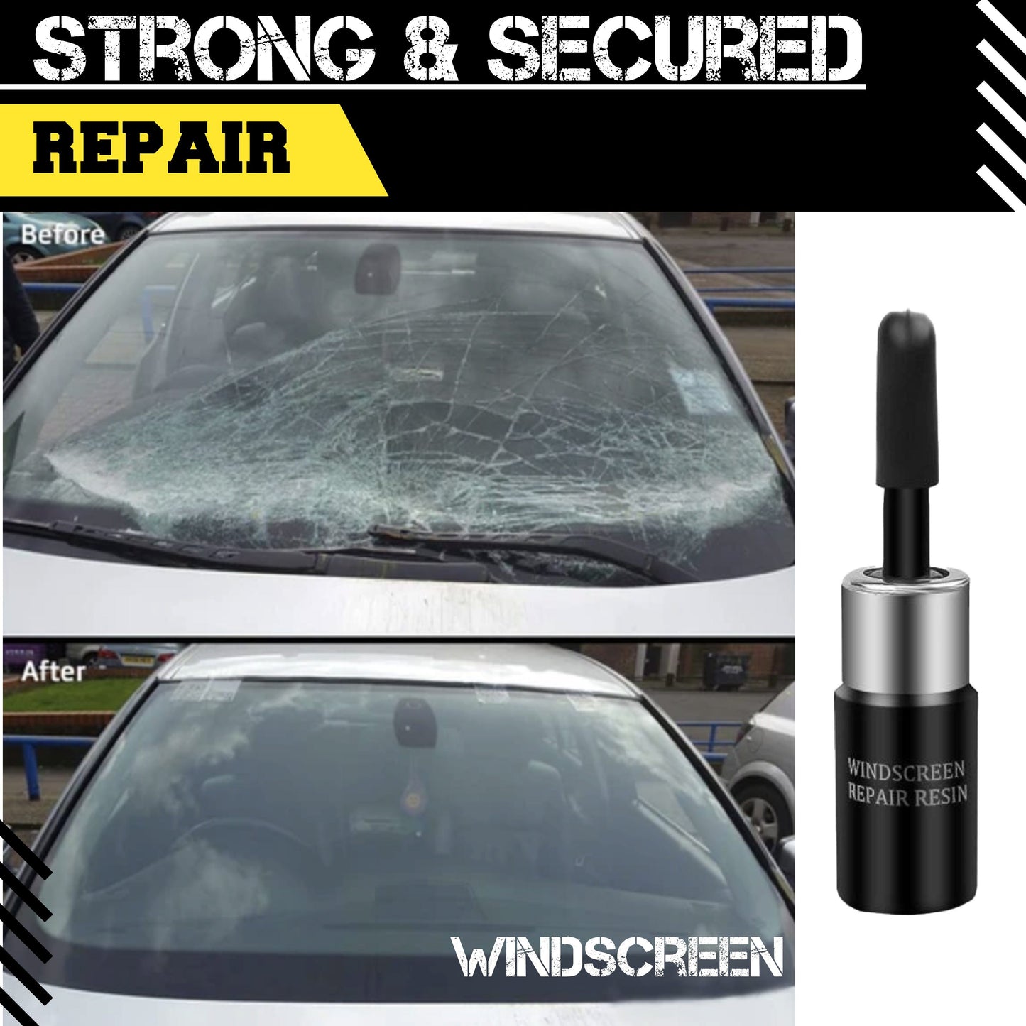 Furzero™ Automotive Glass Nano Total Repair Fluid Kit