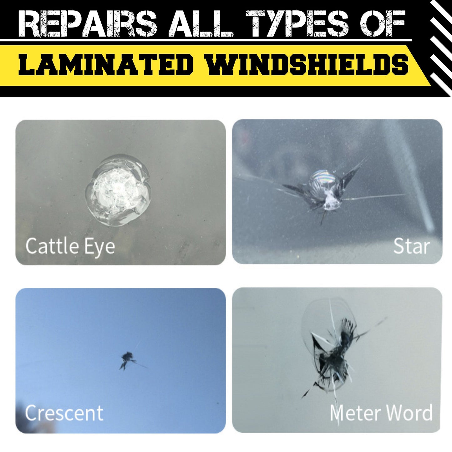 Furzero™ Automotive Glass Nano Total Repair Fluid Kit